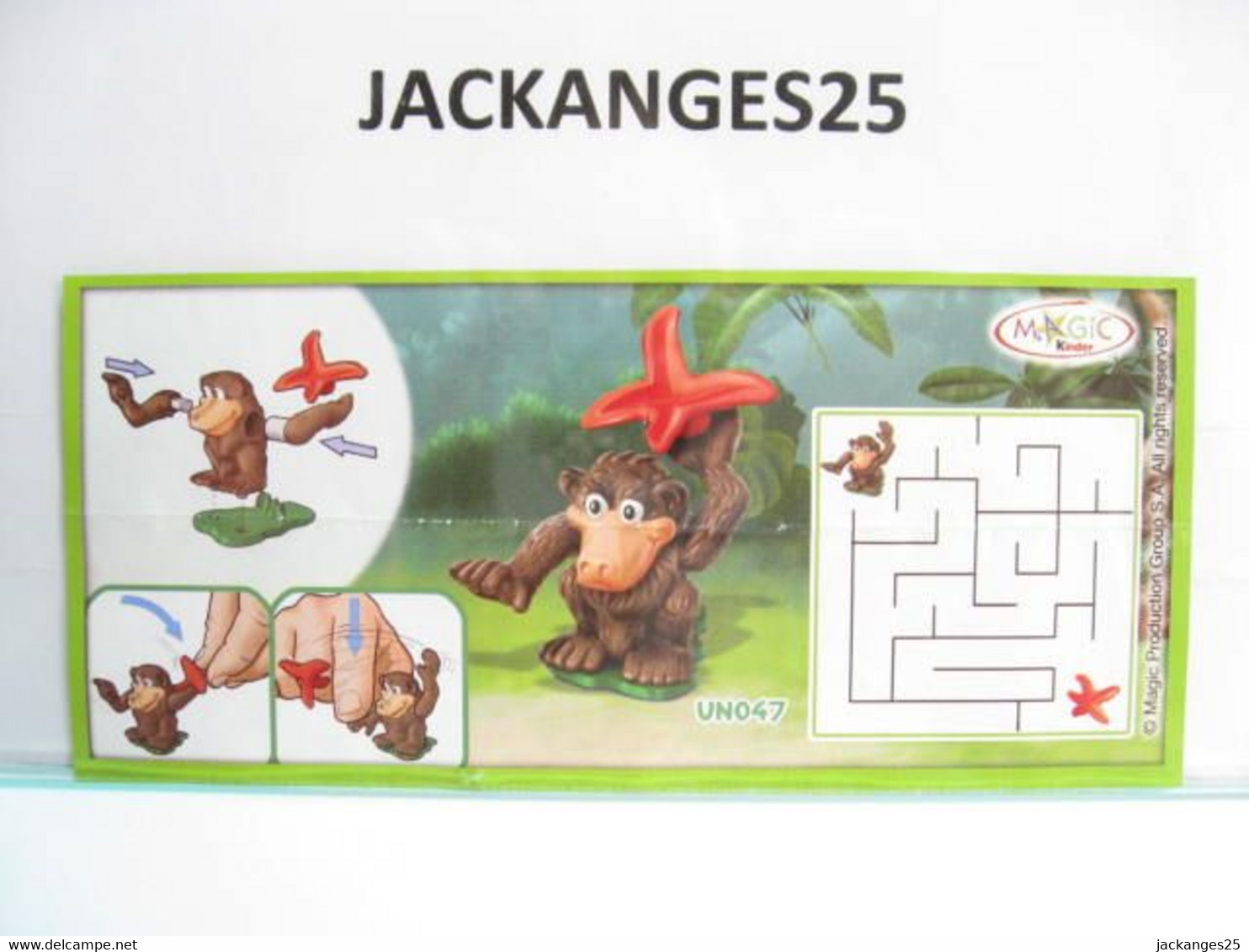 KINDER MPG UN 047 SINGE  ANIMAUX NATURE NATOONS TIERE 2010 + BPZ - Familien