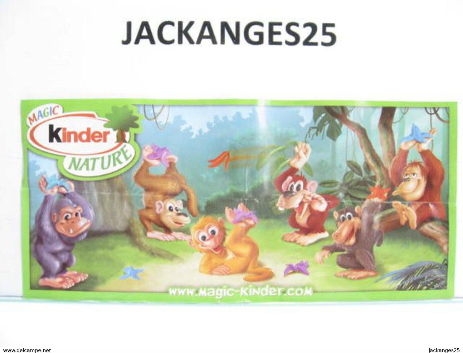 KINDER MPG UN 047 SINGE  ANIMAUX NATURE NATOONS TIERE 2010 + BPZ - Familien