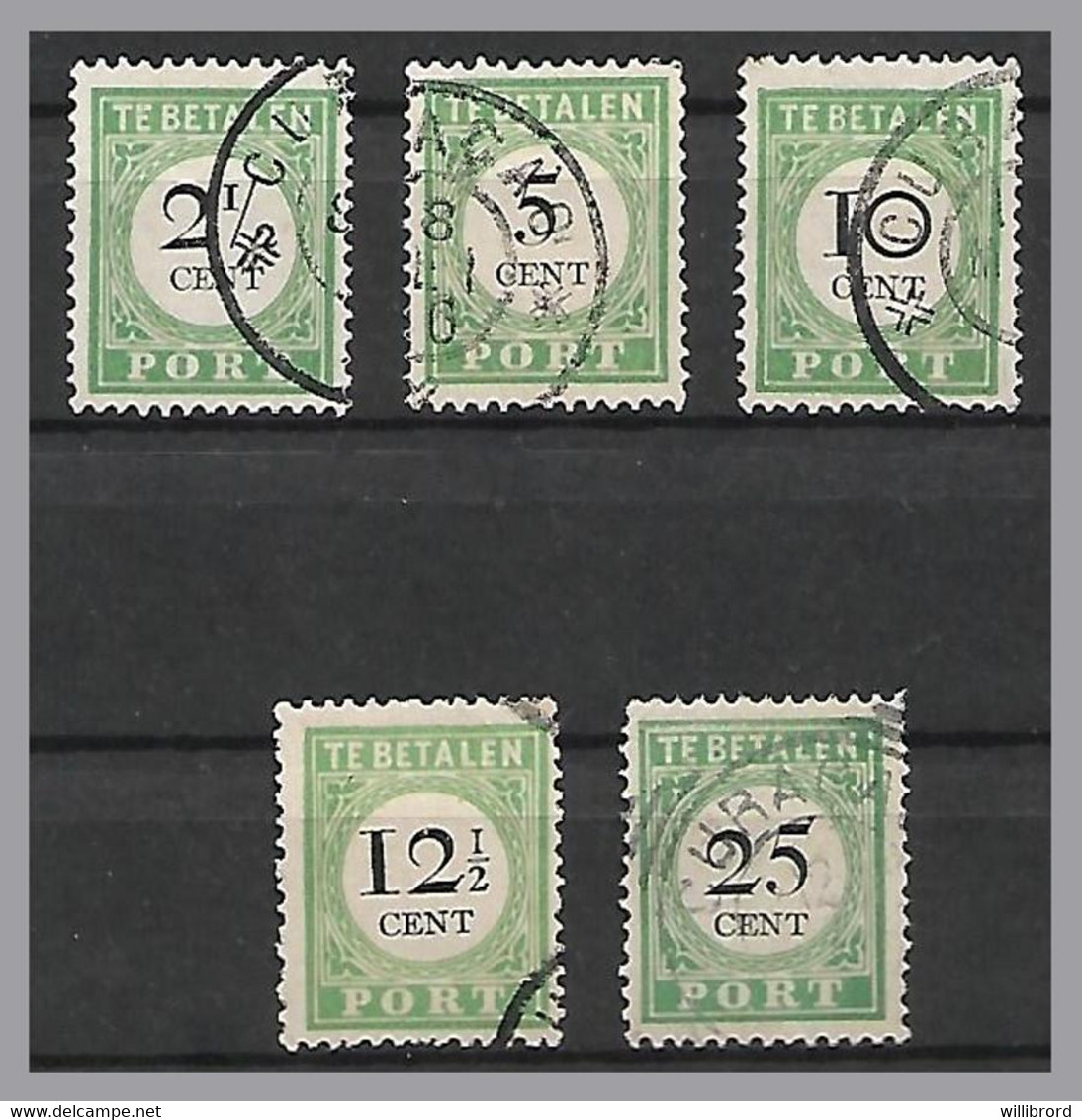 CURACAO - 1893-1906 Postage Due - Five Type III - Used - Altri & Non Classificati