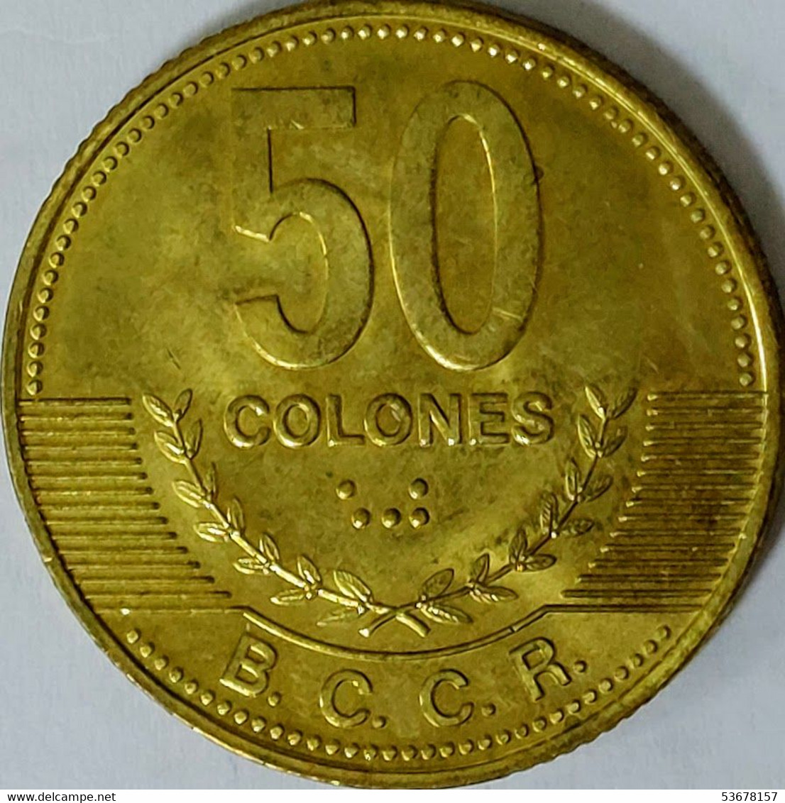 Costa Rica - 50 Colones, 2007, KM# 231.1b - Costa Rica