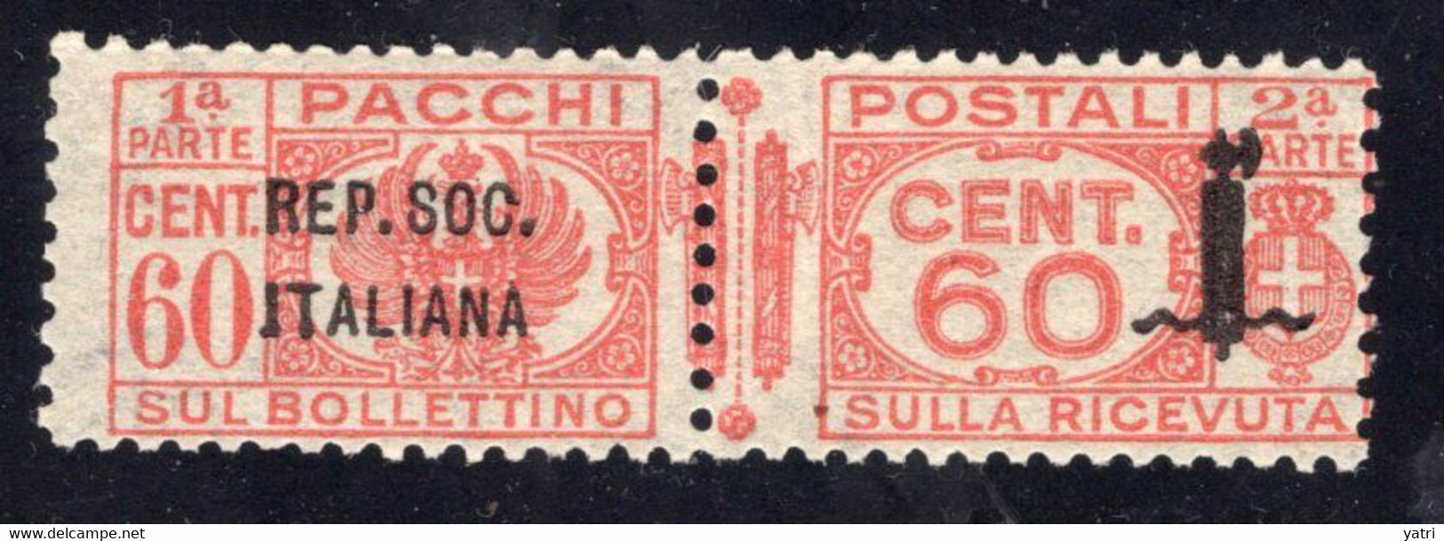 Repubblica Sociale (1944) - Pacchi Postali, 60 Cent. ** - Postal Parcels