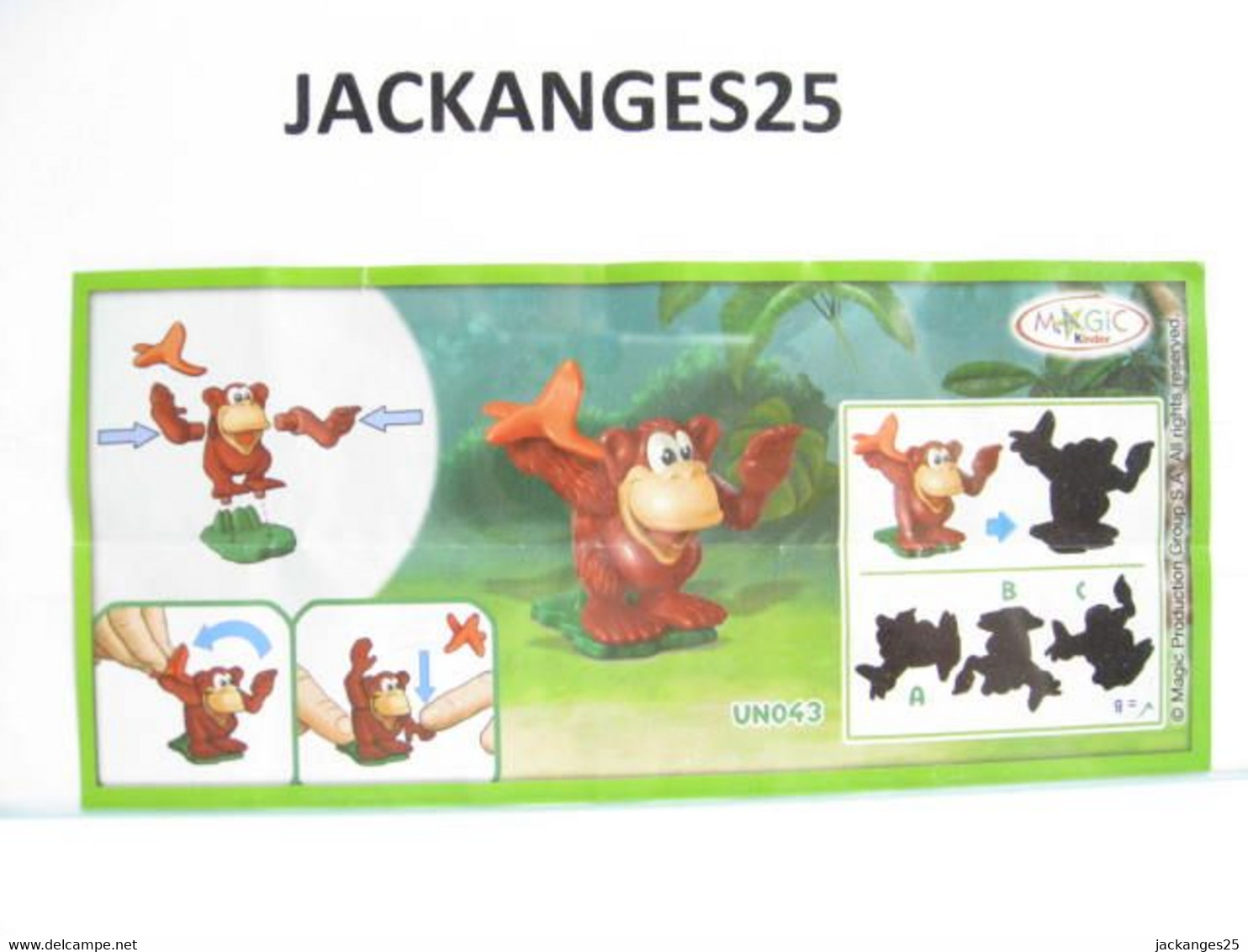 KINDER MPG UN 043 SINGE  ANIMAUX NATURE NATOONS TIERE 2010 + BPZ - Familien