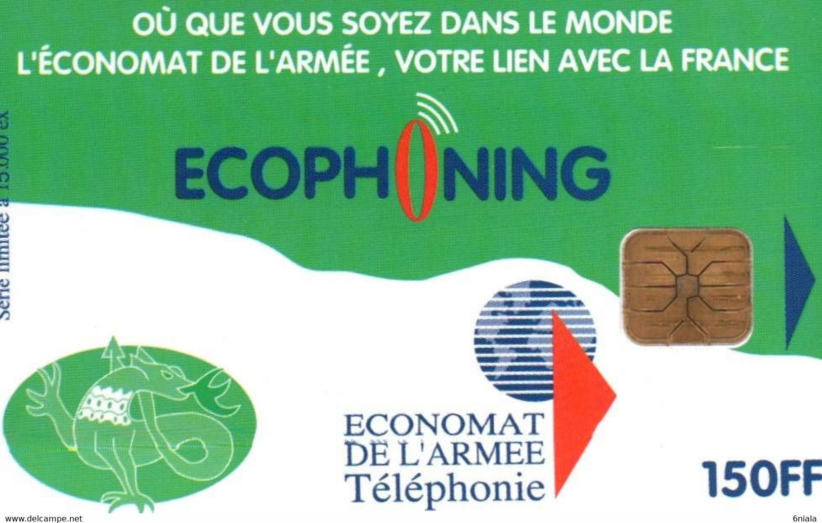 7567 Télécarte Collection ECOPHONING  Economat De L'Armée   ( Recto Verso)    Carte Téléphonique 15 000 Ex - Leger