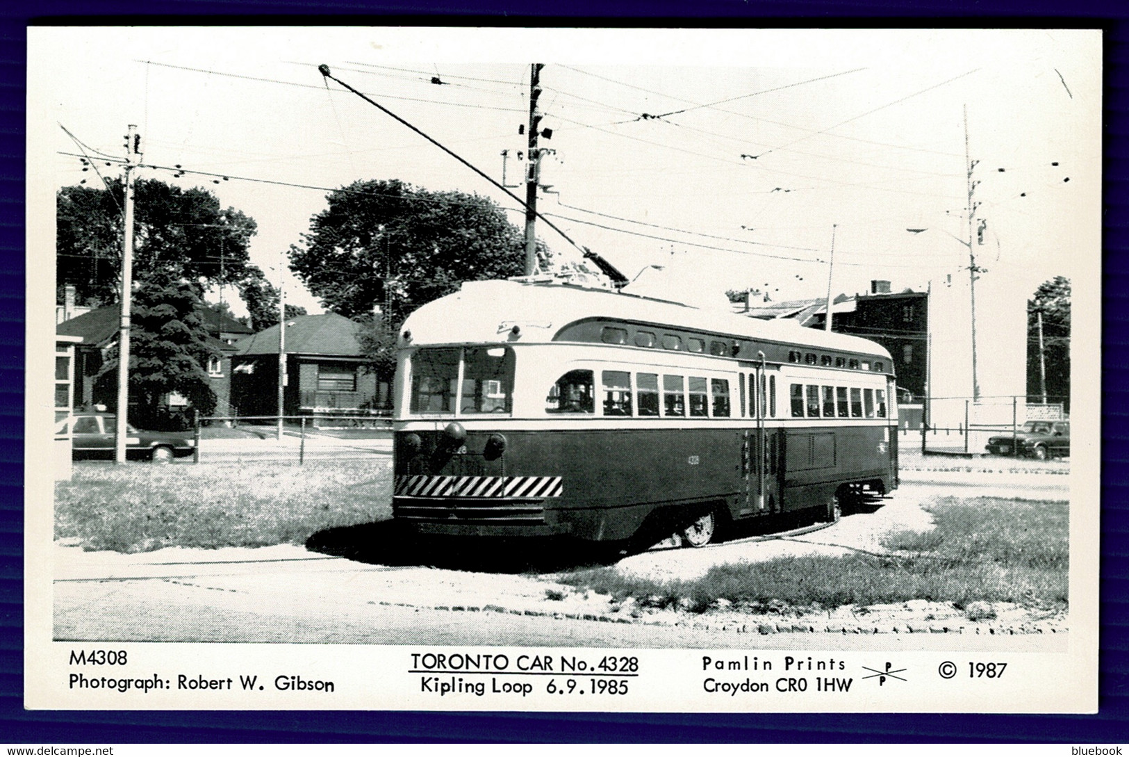 Ref 1551 -  Reproduction Postcard - Toronto Tram Car No 4328 At Kipling Loop - Canada - Toronto