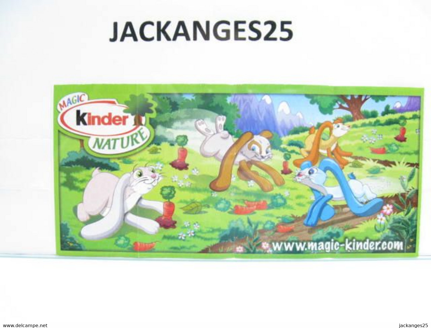 KINDER MPG UN 027 LAPIN  ANIMAUX NATURE NATOONS TIERE 2010 + BPZ - Familien