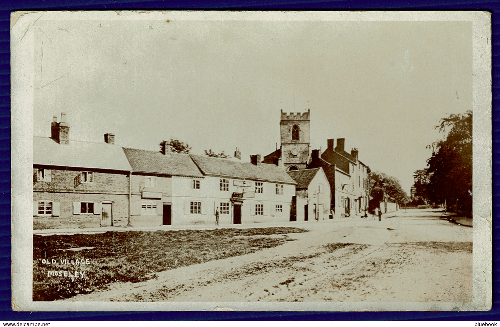 Ref 1552 - Early Real Photo Postcard - Mosleley Old Village - Birmingham Warwickshire - Birmingham