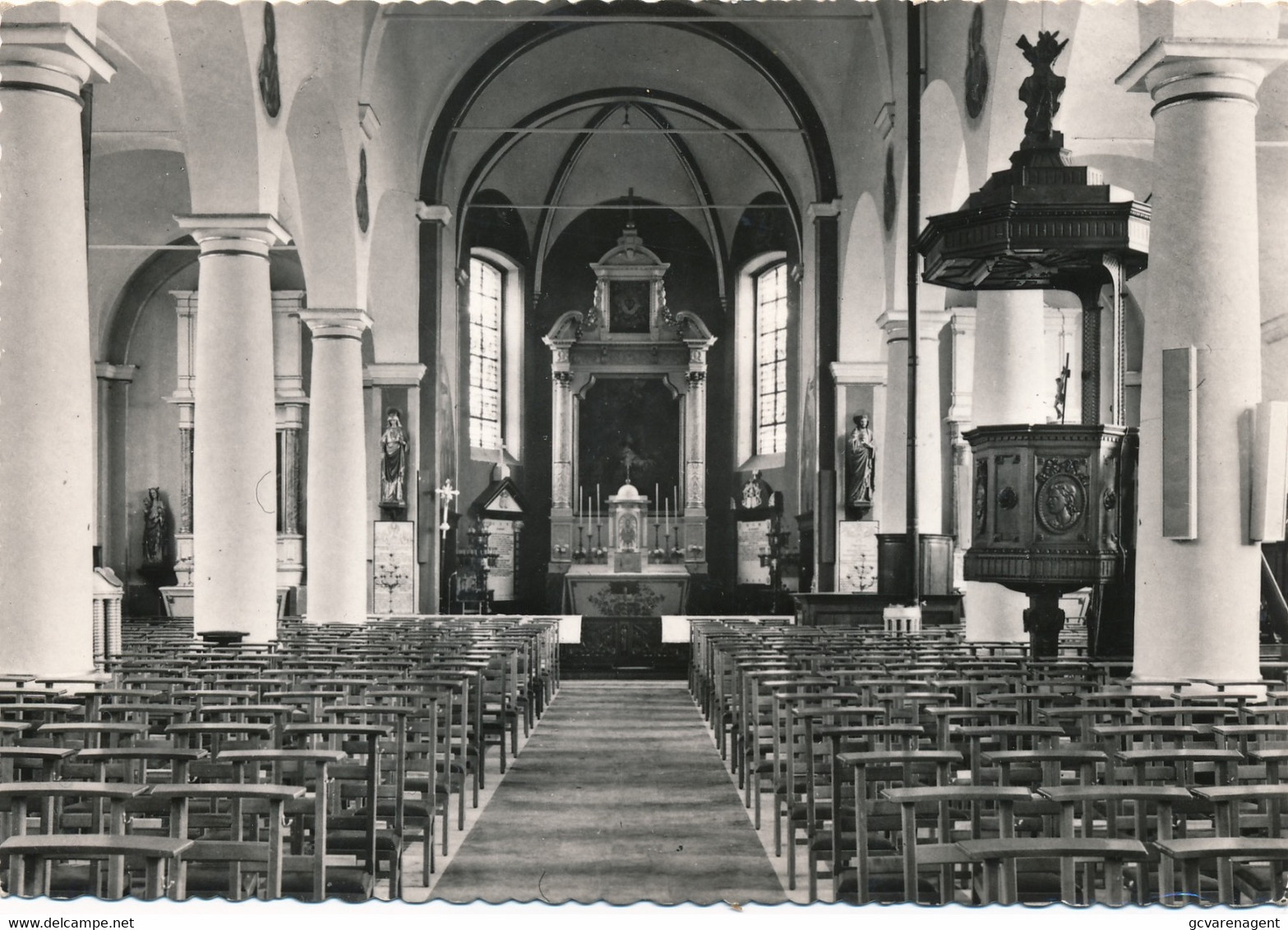 LEMBEKE   KERK VAN DE H.EGIDIUS   FOTOKAART        2 SCANS - Kaprijke