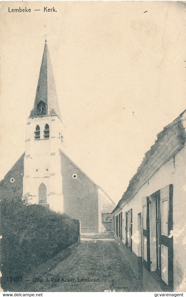 LEMBEKE     KERK      2 SCANS - Kaprijke