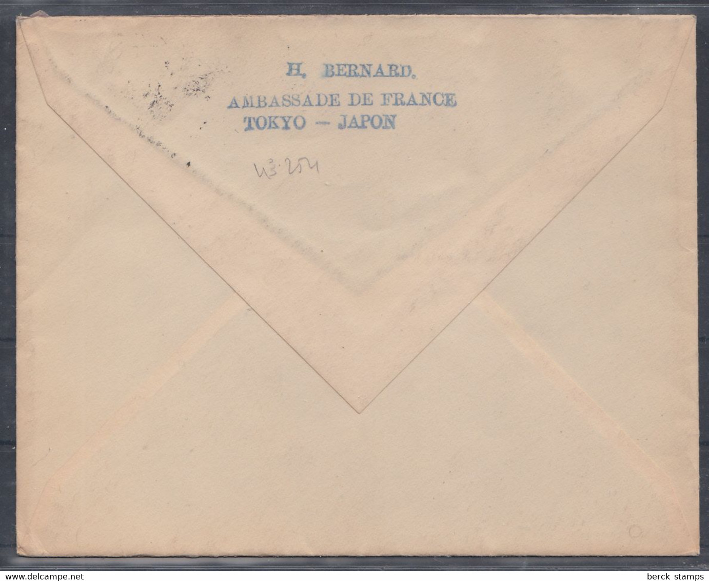 JAPON - LETTRE Du JAPON Vers LA FRANCE - VIA LA SIBERIE - 27.11.40 - Très Bon état. - Storia Postale