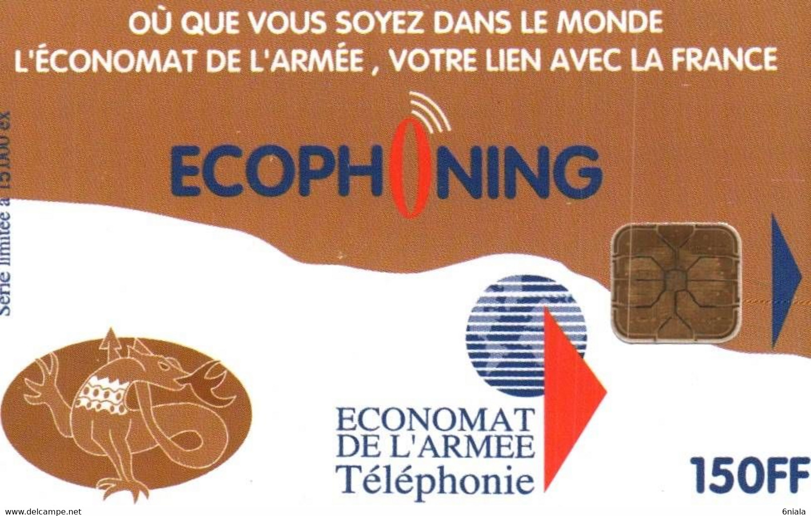7574 Télécarte Collection ECOPHONING  Economat De L'Armée  Téléphonie   ( Recto Verso)    Carte Téléphonique 15 000 Ex - Armee