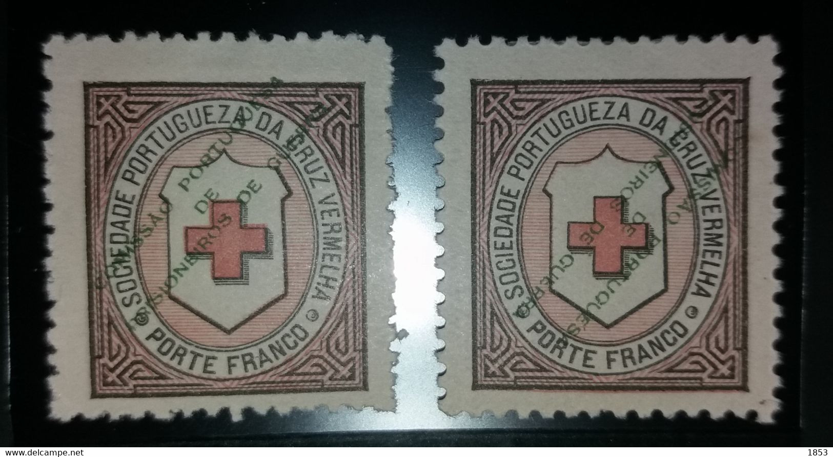 TIPO DE 1890, COM SOBRECARGA NORMAL E INVERTIDA " COMISSÂO PORTUGUESA DE PRISIONEIROS DE GUERRA " - Unused Stamps