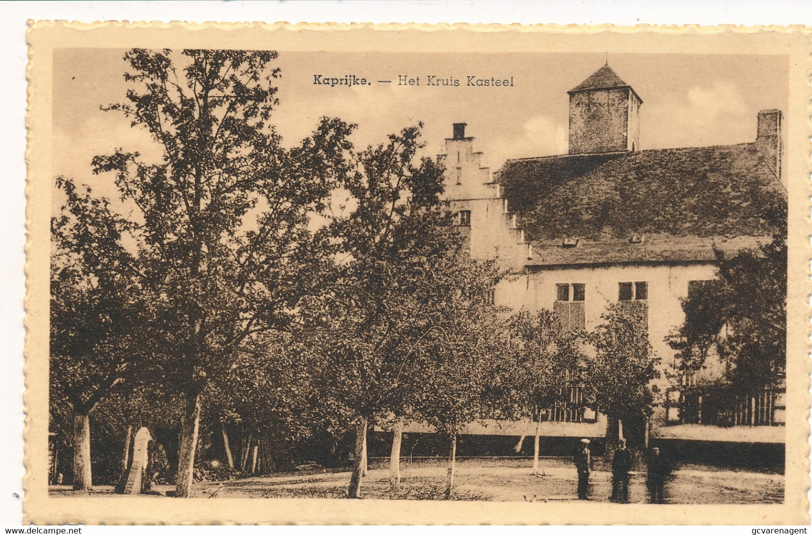 KAPRIJKE    HET KRUIS KASTEEL     2 SCANS - Kaprijke