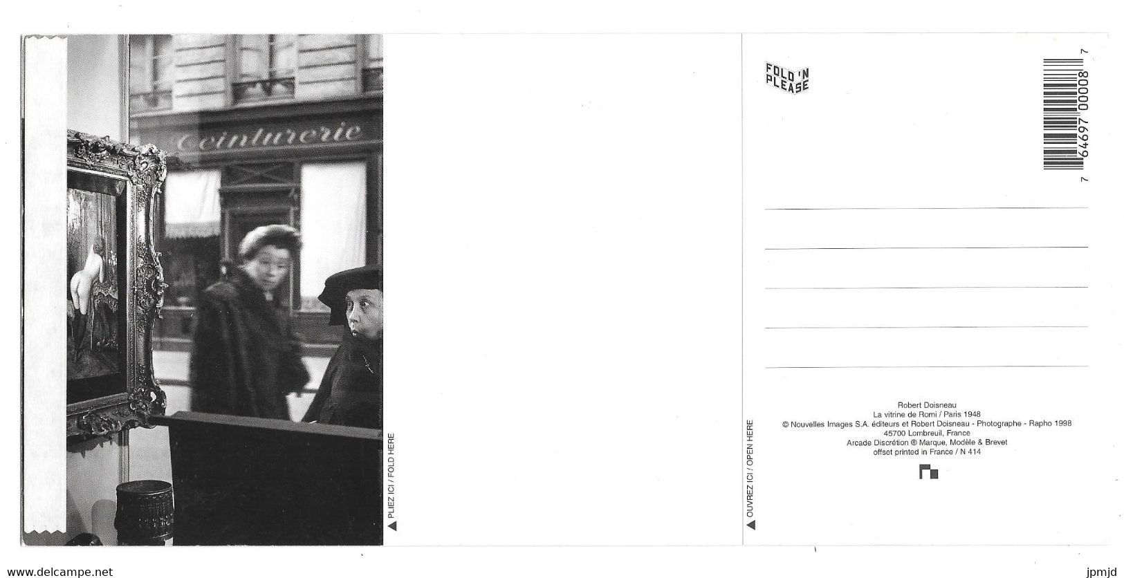 Robert Doisneau - La Vitrine De Romi - Nouvelles Images N 414 FOLD'N PLEASE - Format 11.5 X 24.5 Cm - Doisneau