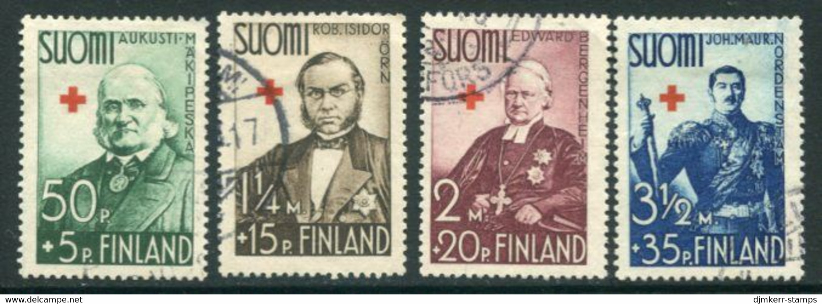 FINLAND 1938 Red Cross Used.  Michel 204-07 - Usados