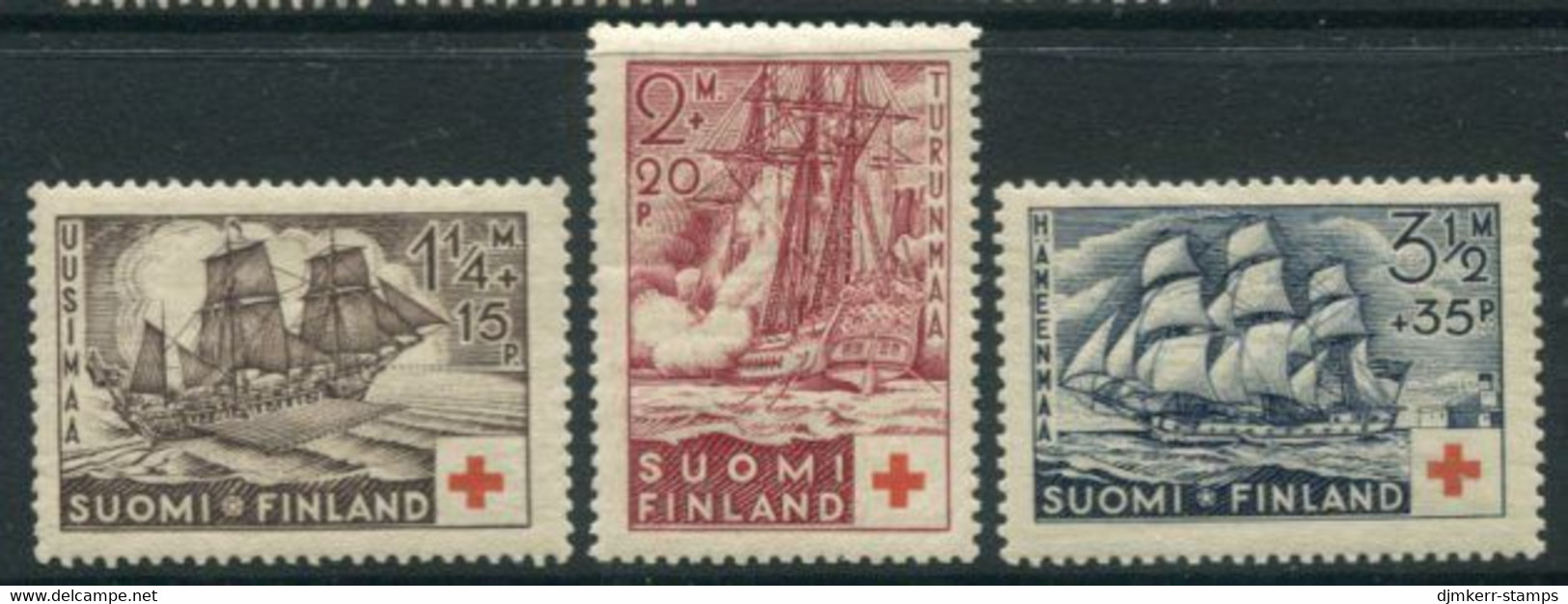 FINLAND 1937 Red Cross MNH / **..  Michel 199-201 - Ungebraucht