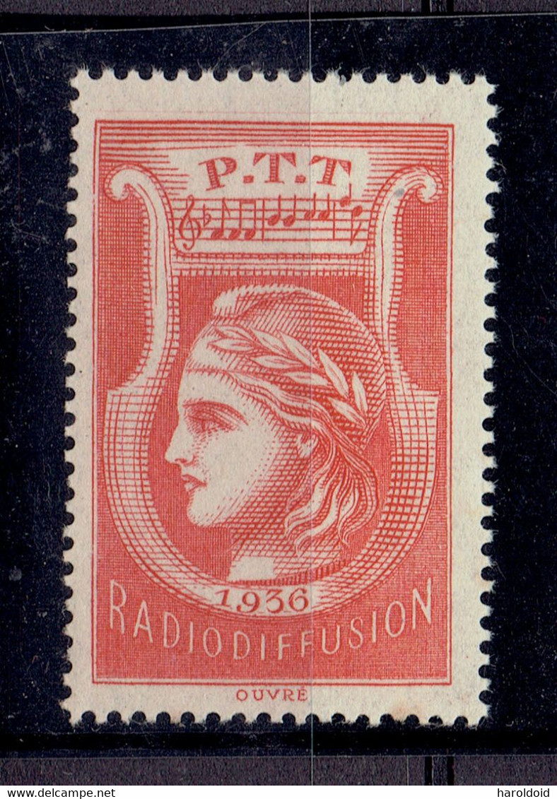 Radiodiffusion - TP N°2 XX MNH LUXE - 1935 - Radiodifusión