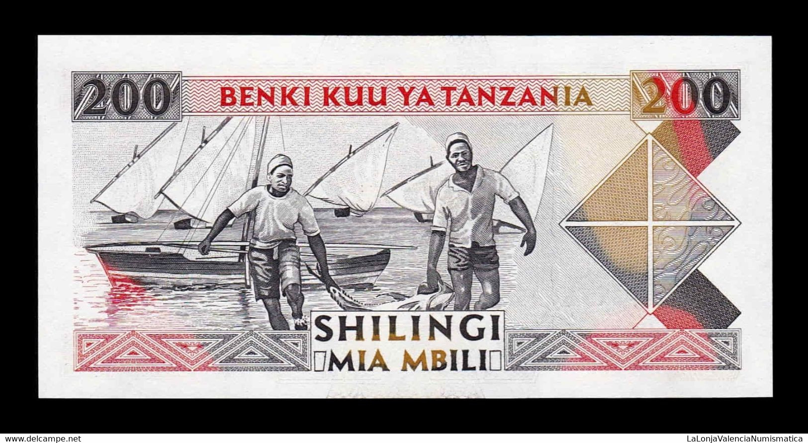 Tanzania 200 Shilingi 1993 Pick 25a SC UNC - Tanzanie