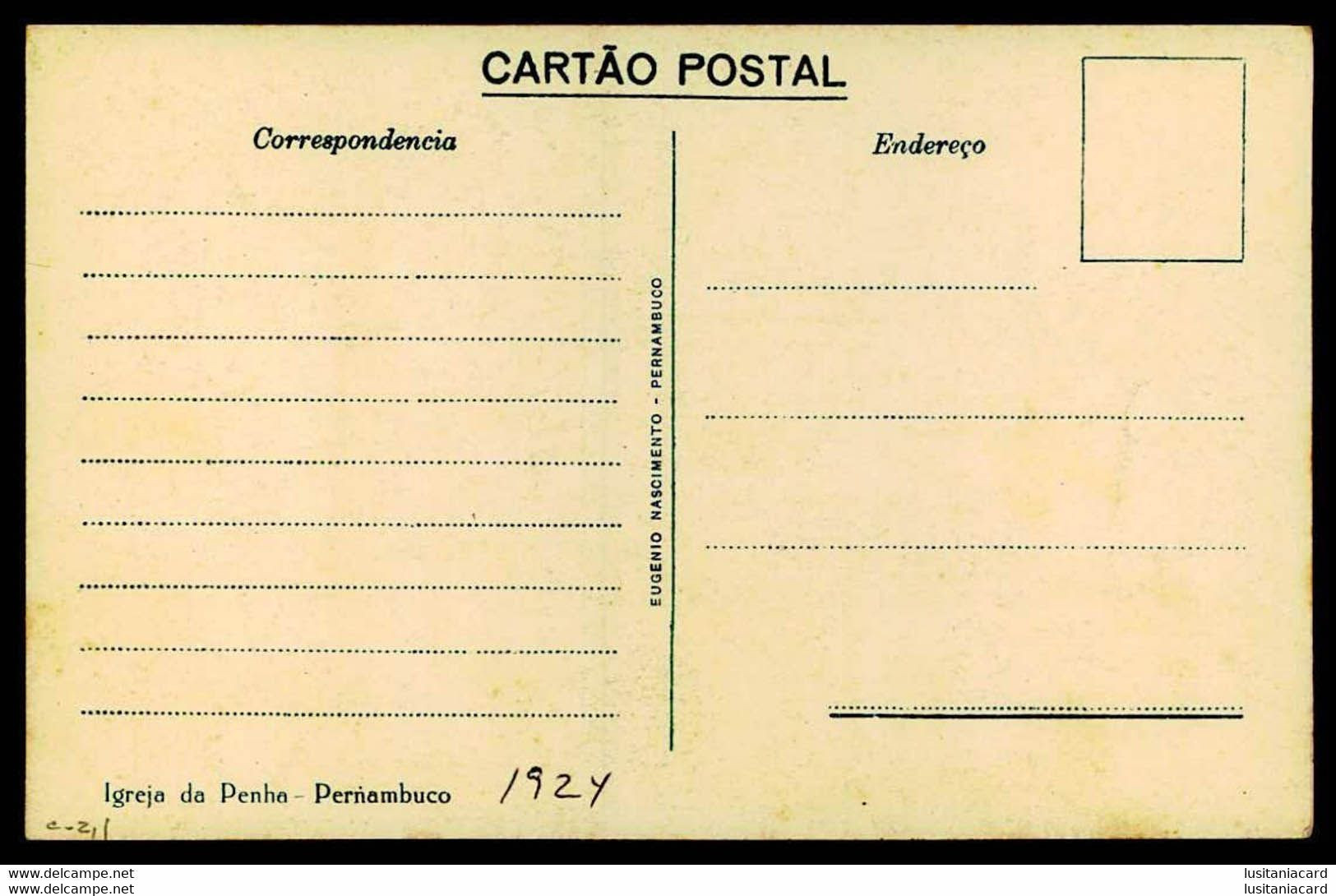 PERNAMBUCO - Igreja Da Penha. (Ed. Eugenio Nascimento) Carte Postale - Recife