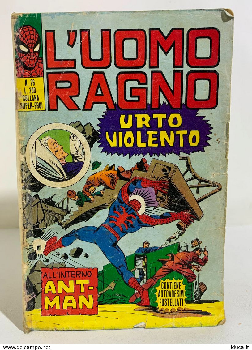 I106375 L'UOMO RAGNO N. 26 - Urto Violento - Corno 1971 - Spider Man