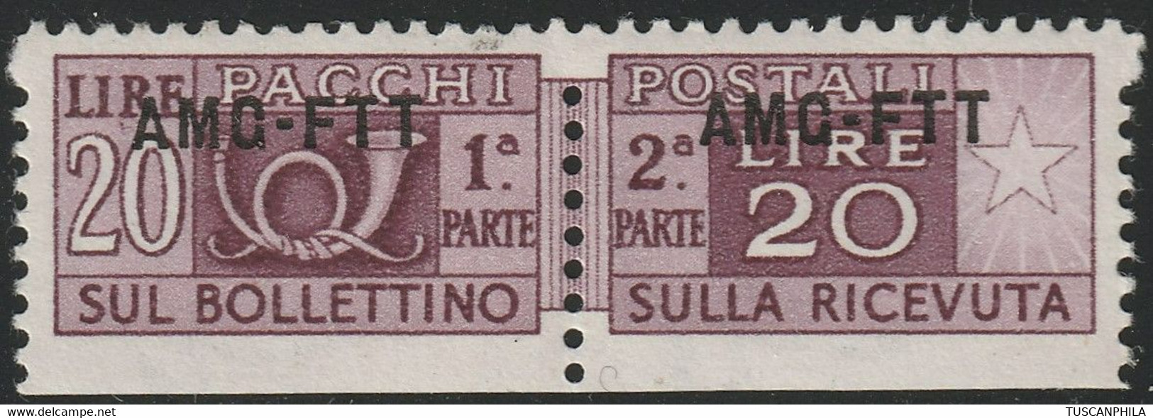 Pacchi Postali 20 L. Sass 19 VAR MNH** - Postal And Consigned Parcels