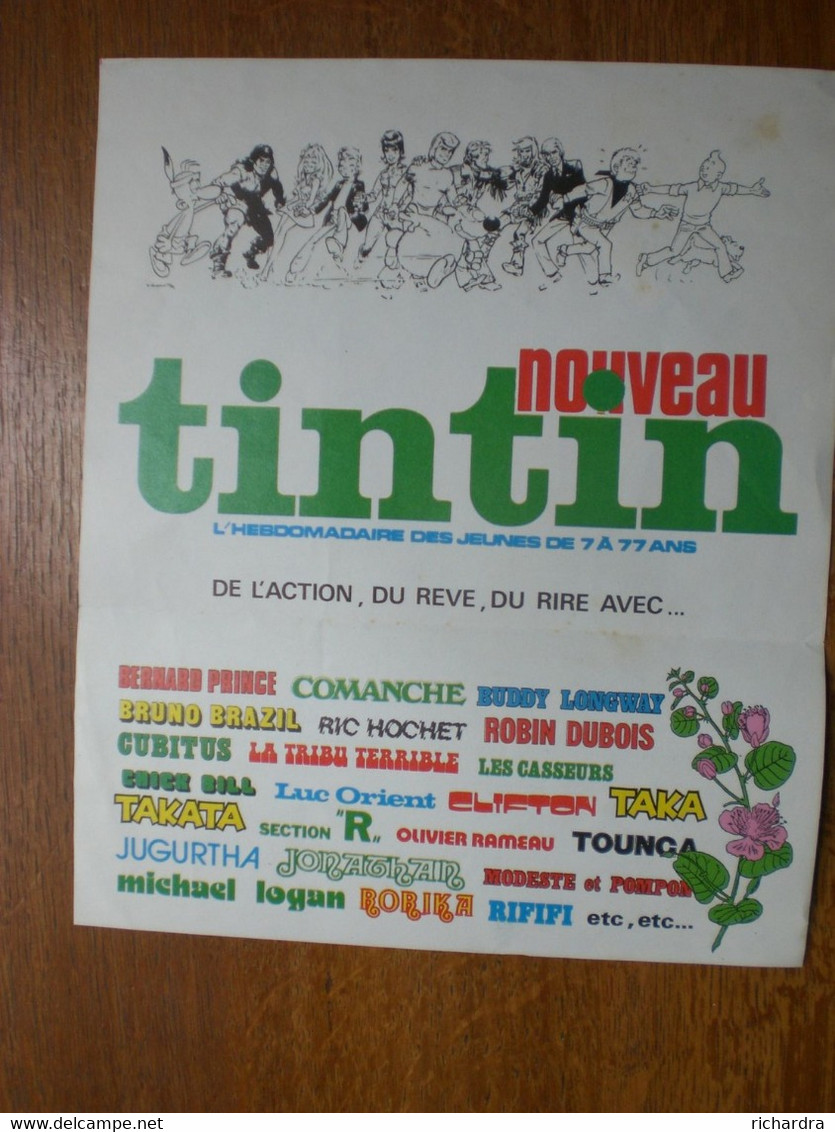 Bon Spécial D'abonnement Au Nouveau Tintin 1977 - Zeitschriften & Kataloge