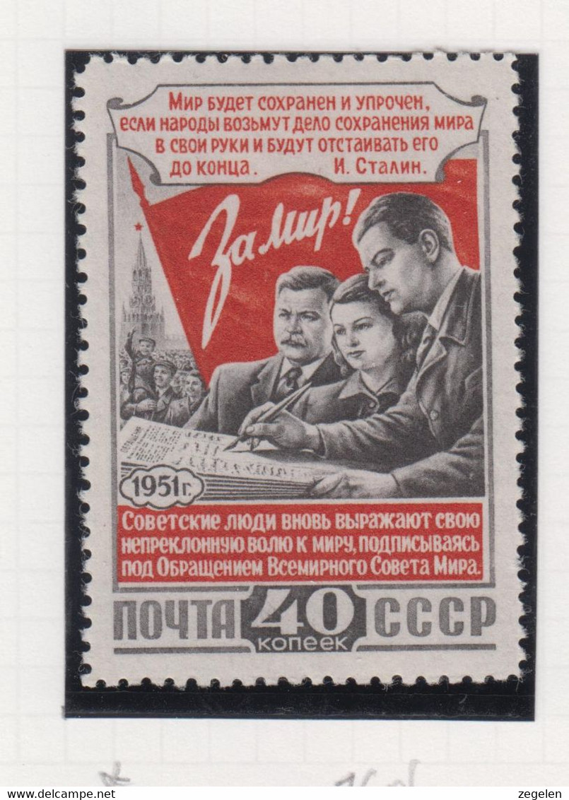 Sowjet-Unie Jaar 1951 Michel-nr 1606 * - Autres & Non Classés