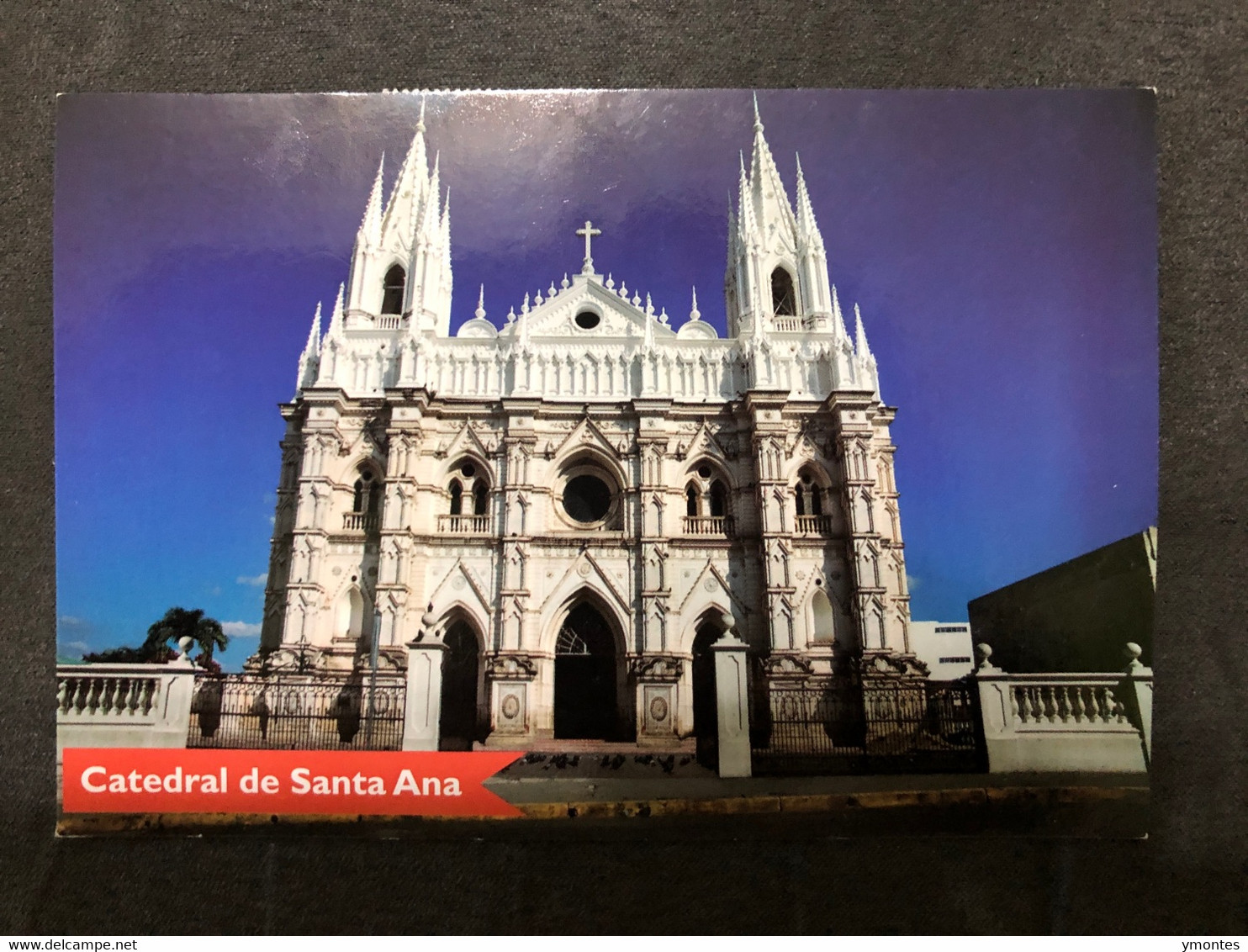 Postcard Santa Ana Church 2015 ( Stamp Map) - El Salvador
