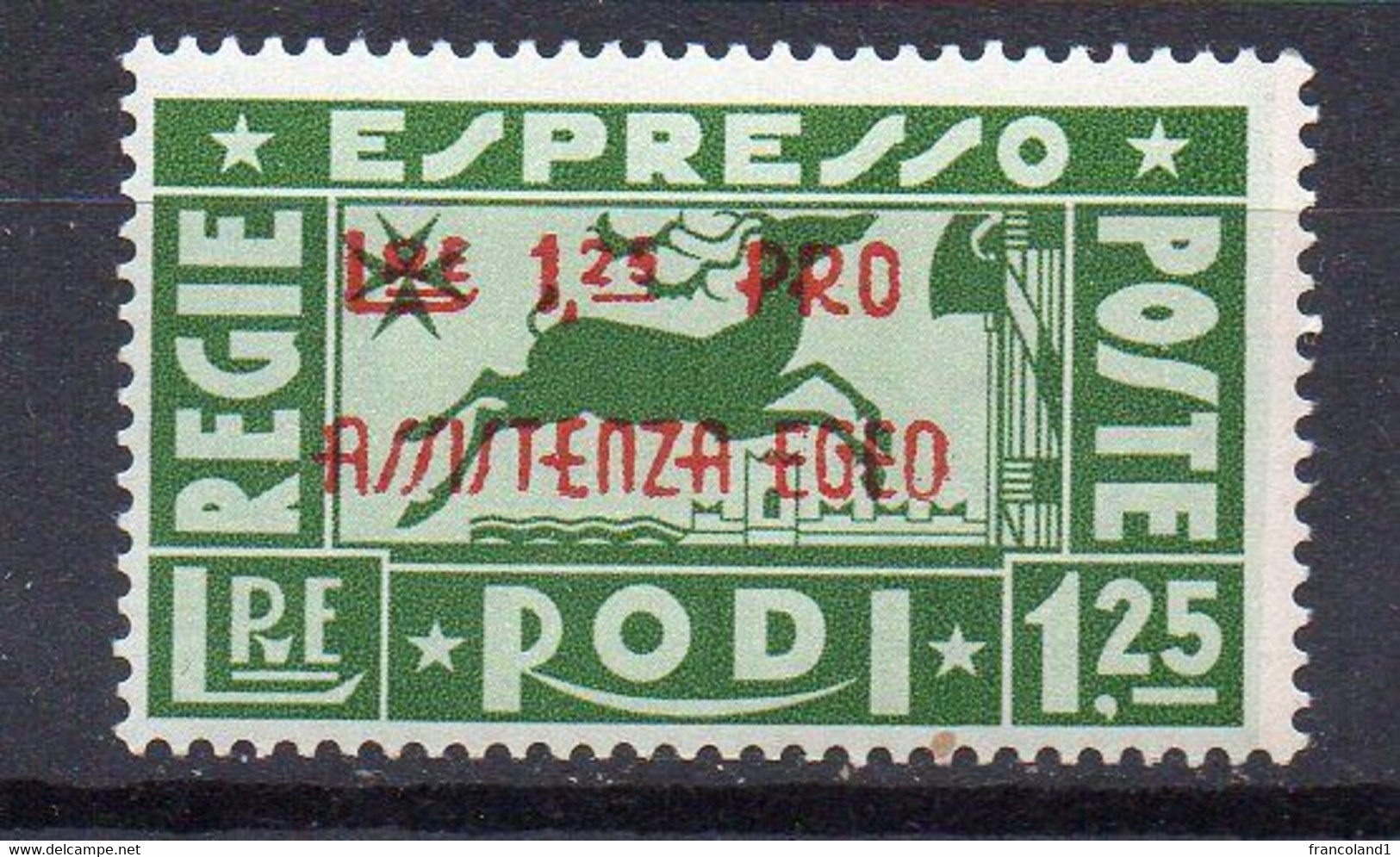 1943  Occupazione Tedesca Dell'Egeo Espresso E3 Integro MNH** - Ägäis