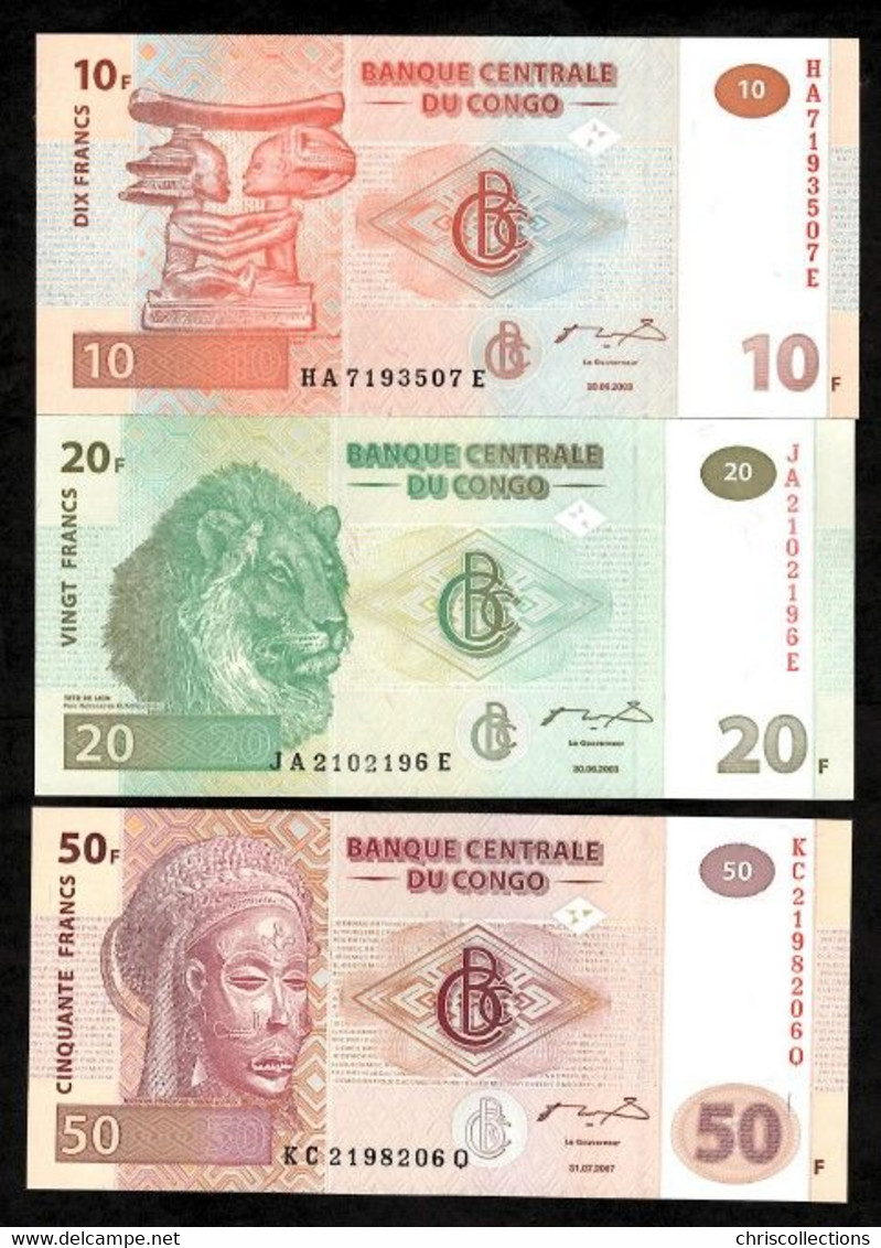 CONGO - Lot De 8 Billets Congo - UNC - Non Classificati