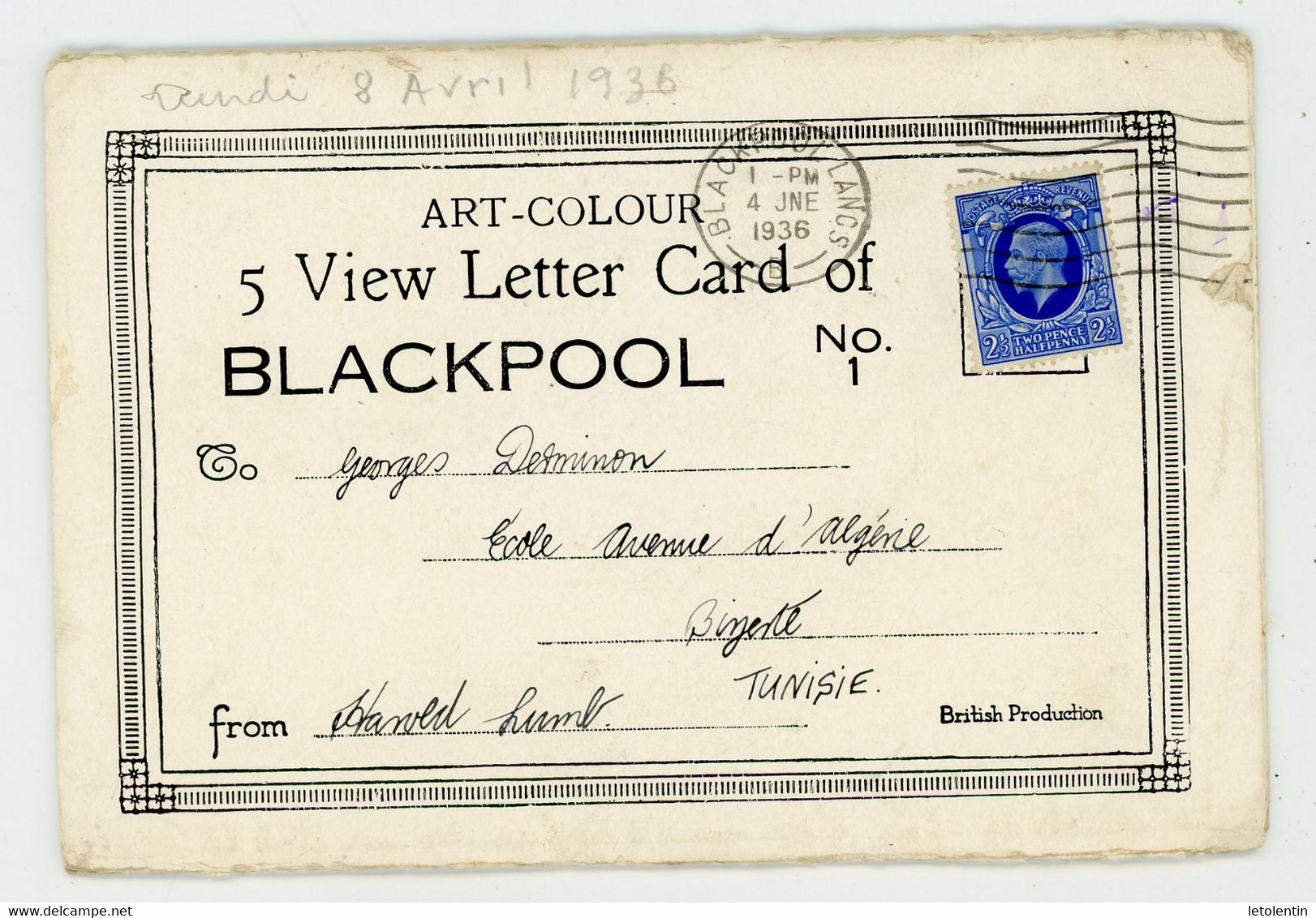CPA : GB - BLACKPOOL - DEPLIANT DE 5 CARTES / PROMENADES - Blackpool