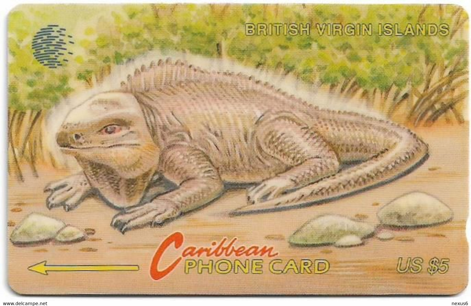 British Virgin Islands - C&W (GPT) - Iguana - 23CBVB - 1995, 7.500ex, Used - Virgin Islands