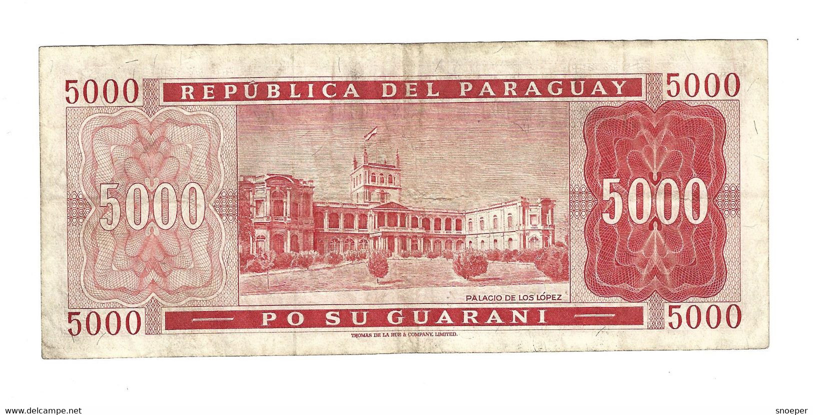 *Paraguay 5000 Guaranies  1982   208    Vf - Paraguay