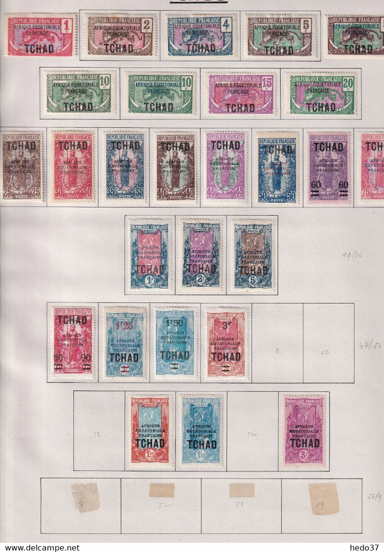 Tchad - Collection Vendue Page Par Page - Timbres Neufs * Avec Charnière - TB - Ongebruikt