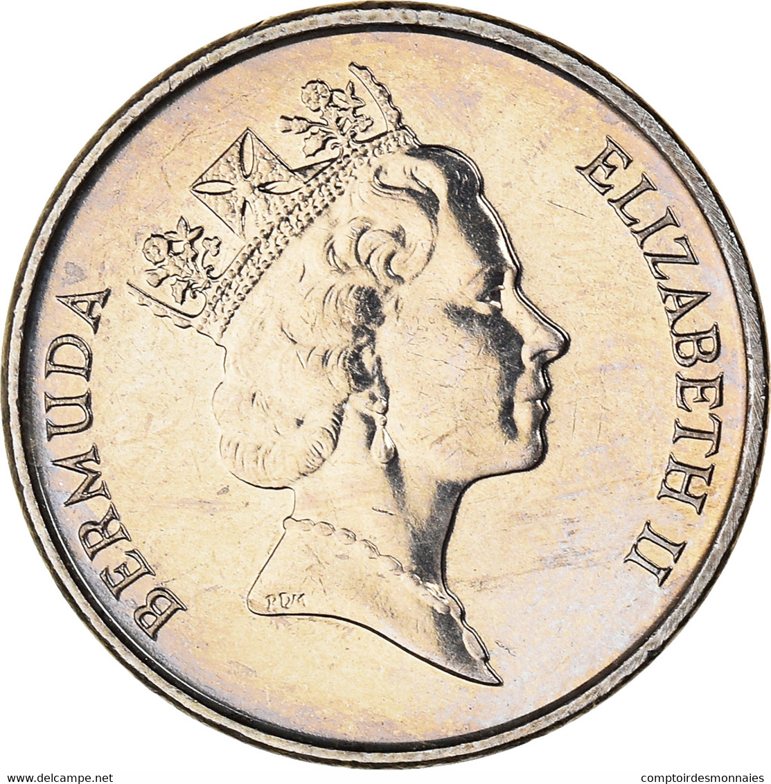 Monnaie, Bermudes, Elizabeth II, 5 Cents, 1997, TTB+, Cupro-nickel, KM:45 - Bermudas