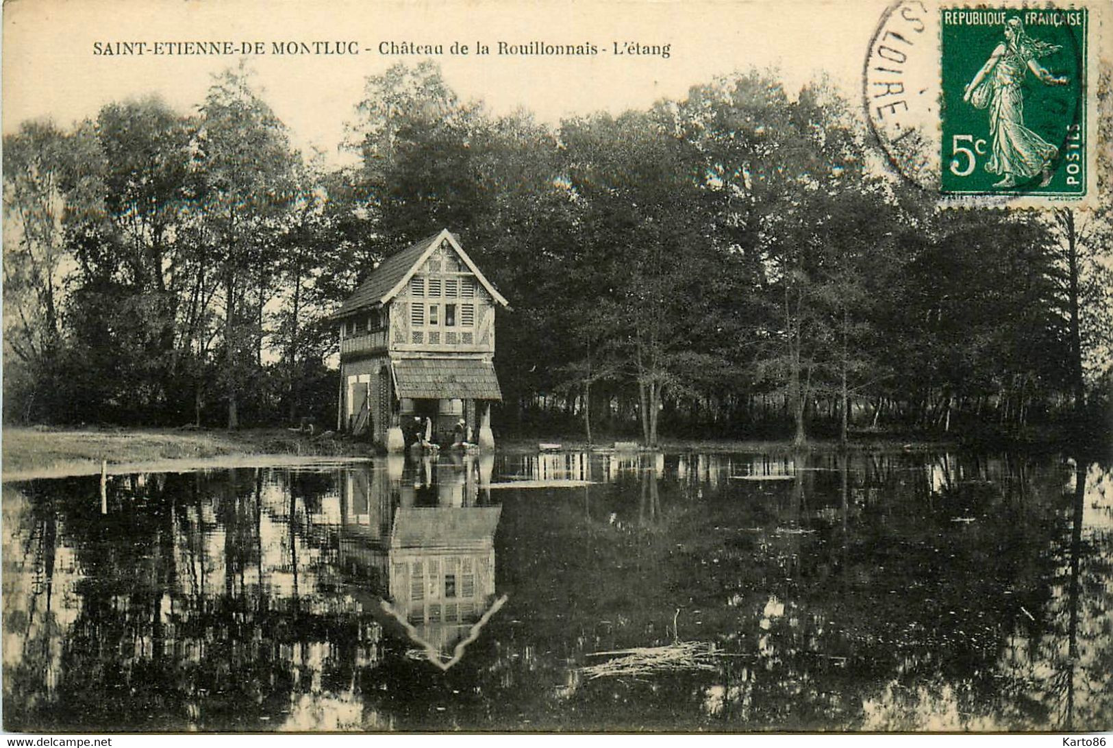 St étienne De Montluc * Le Château De La Rouillonnais * L'étang * Lavoir Laveuses - Saint Etienne De Montluc