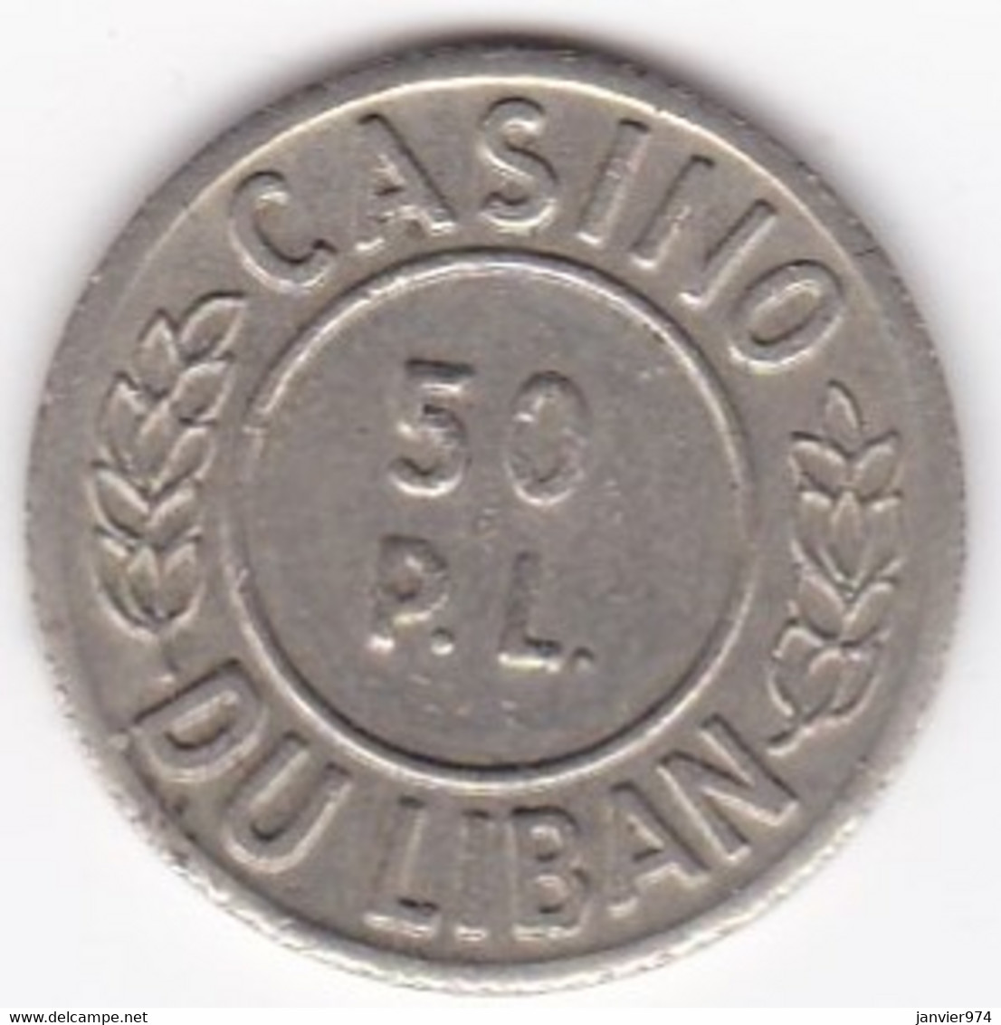 Liban, Casino Du Liban, 50 Piastres Libanaises, S.d. (c.1970) - Libano