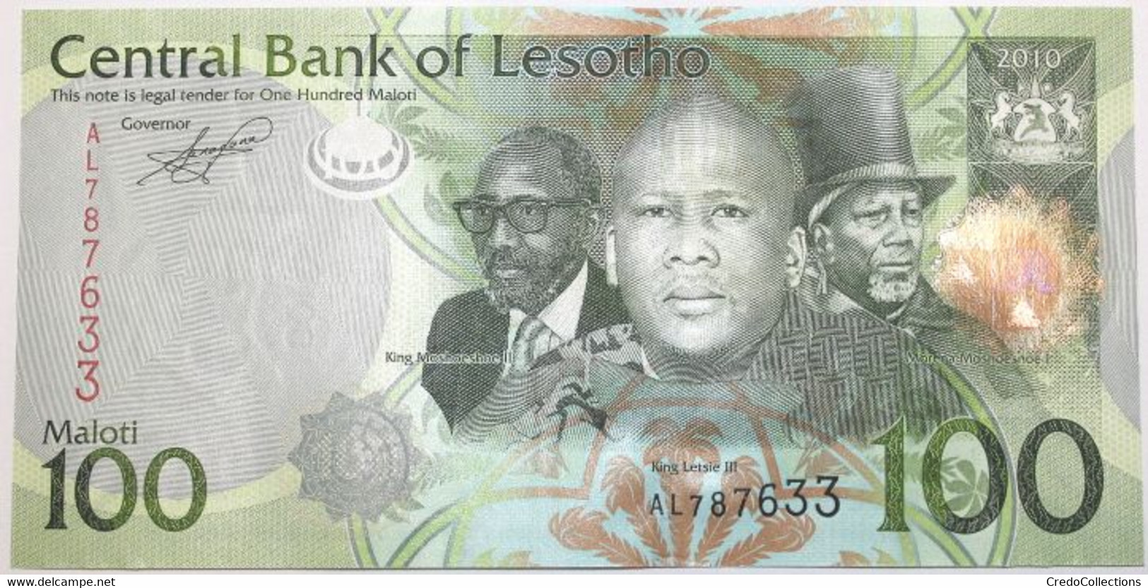 Lesotho - 100 Maloti - 2010 - PICK 24a - NEUF - Lesoto