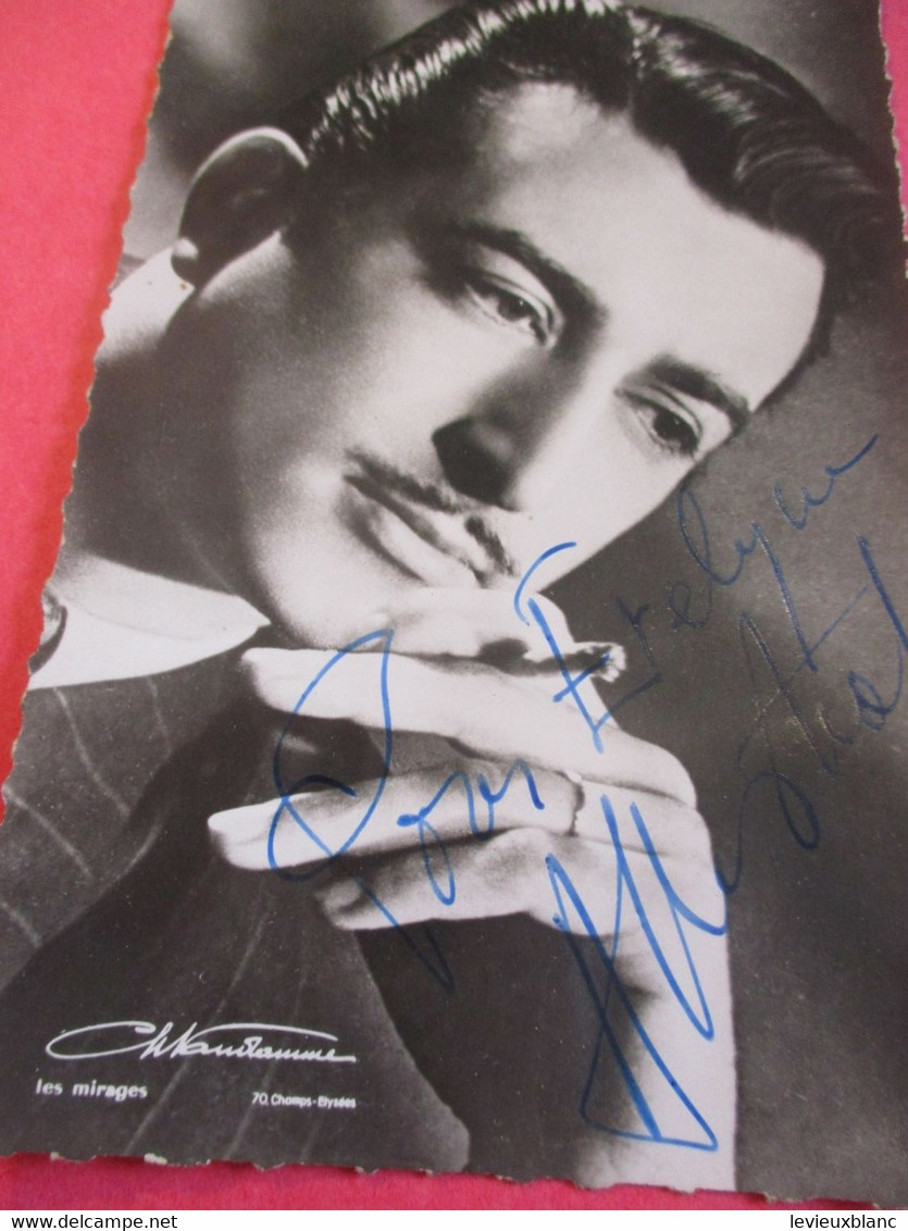 Portrait D'Artiste/Armand MESTRAL/Acteur-Chanteur-Peintre/Studio Radio 50 / Vers 1950                      PA272 - Signed Photographs