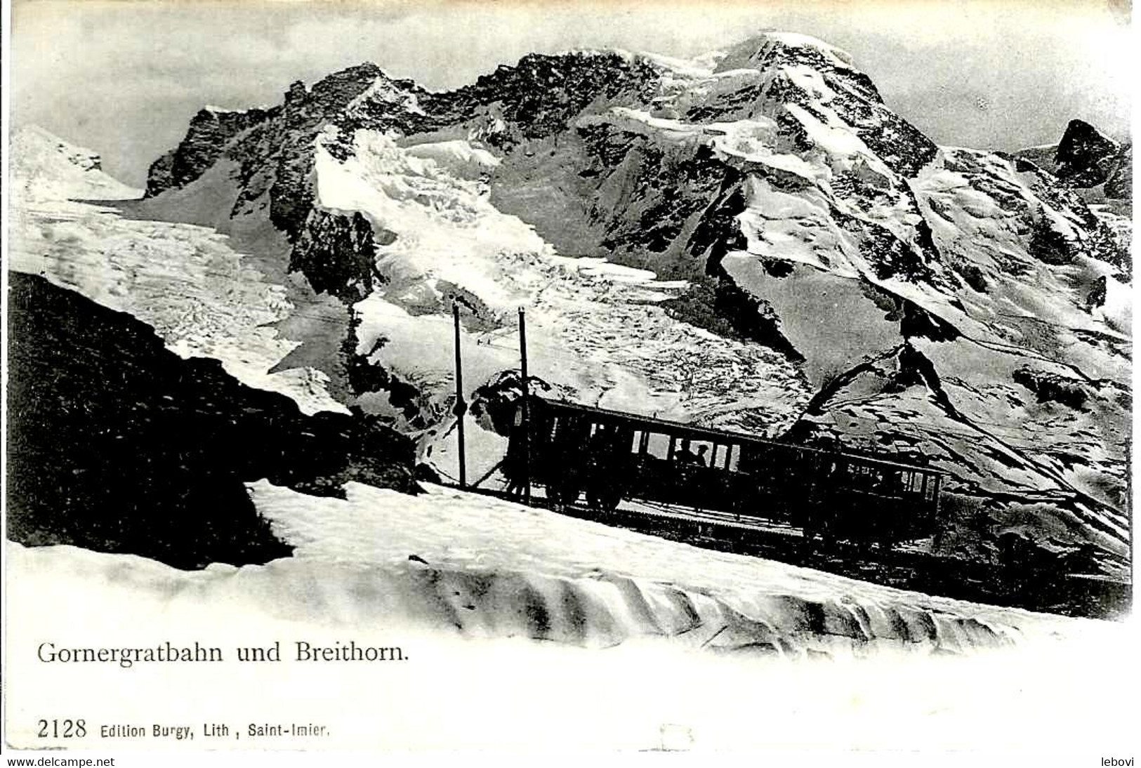 Suisse « Gornergratbahn Und Breithorn » - Ed. Burgy, Saint-Imier (1909) - Saint-Imier 