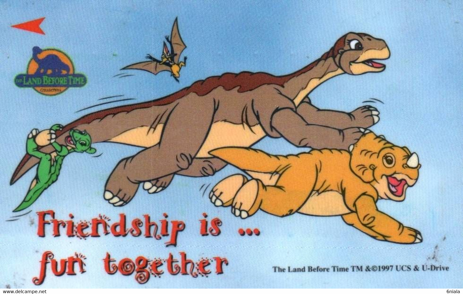 7586 Télécarte Collection FRIENDSHIP Is ..Fun Togheter   Dinosaure BD ( Recto Verso) Carte Téléphonique Singapour - BD