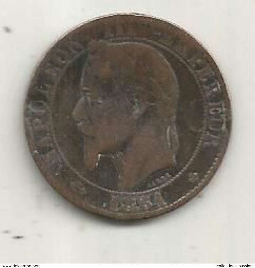 JC, MONNAIE, France, 5 Centimes, 1861 BB, 2 Scans - Otros & Sin Clasificación