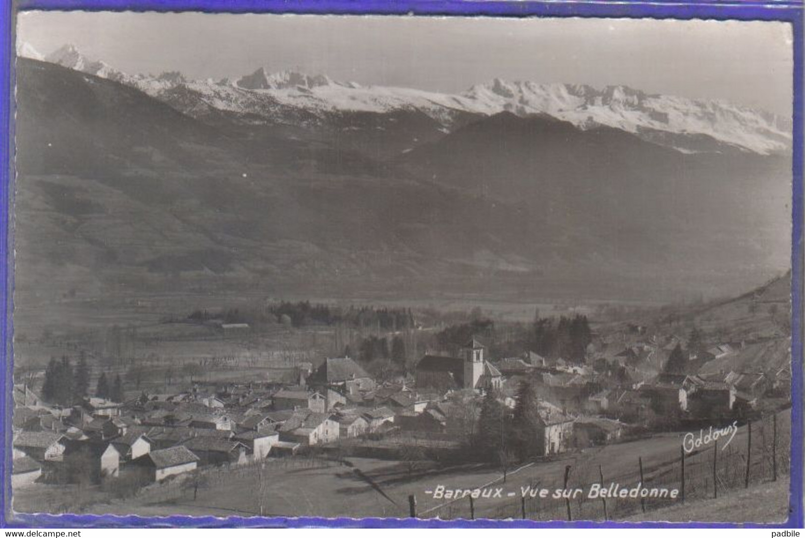 Carte Postale 38. Barraux  Vue Sur Belledonne  Très Beau Plan - Barraux