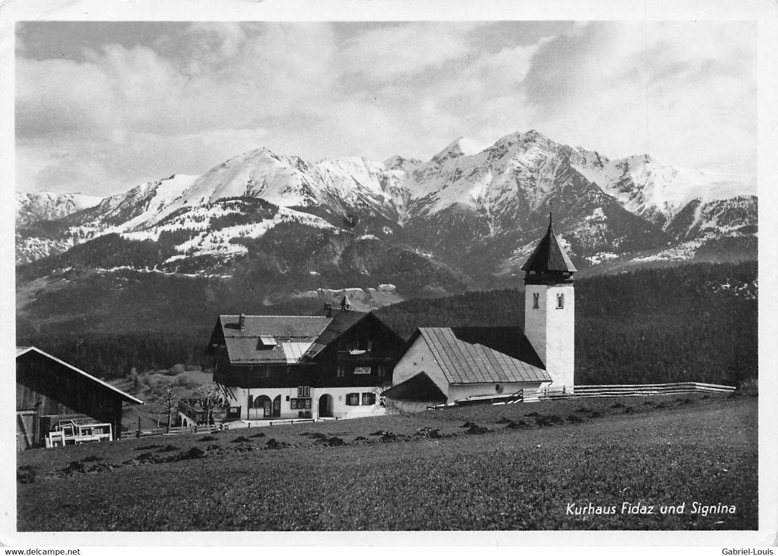 Flims Kurhaus Fidaz Und Signina  (10 X 15 Cm) - Flims