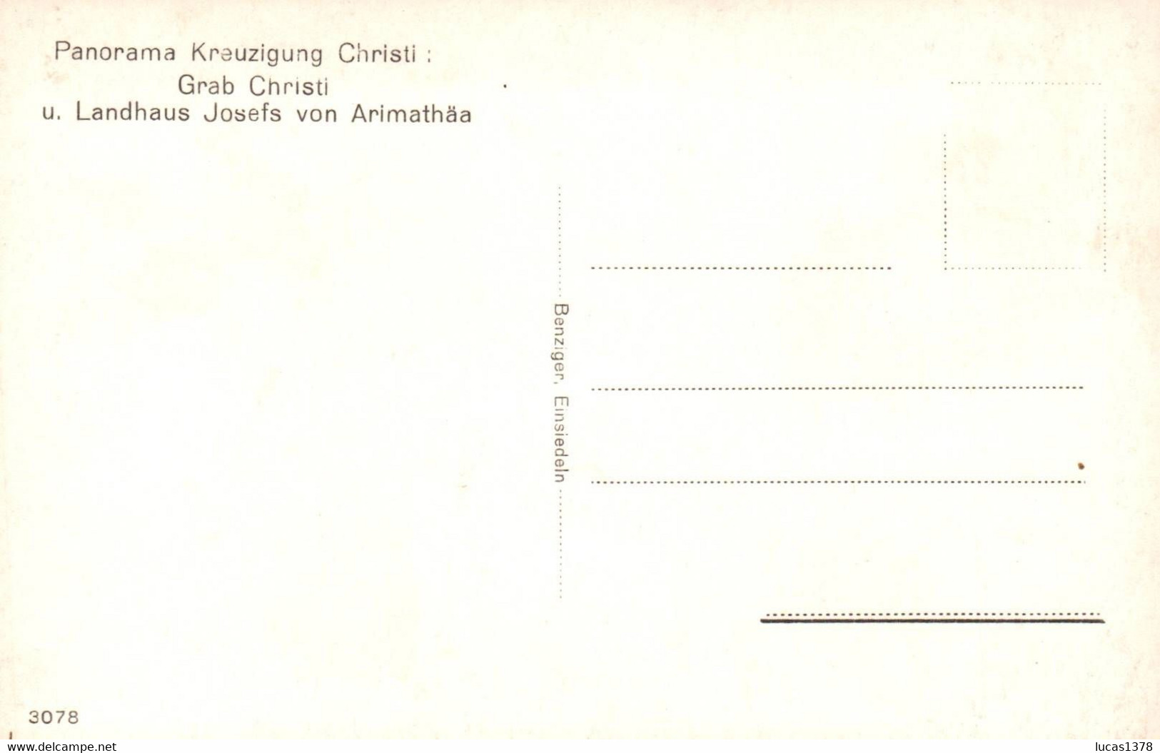 2 CARTES / PANORAMA KREUZIGUNG CHRISTI - Lugares Santos