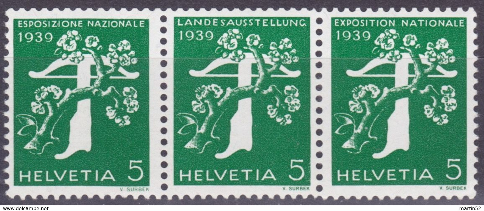 Schweiz Suisse 1939: Zusammendruck Se-tenant Zu Z25c Mi W12 ** Mit Nr. Avec N° L7295 Postfrisch MNH (Zumstein CHF 21.00) - Rollen