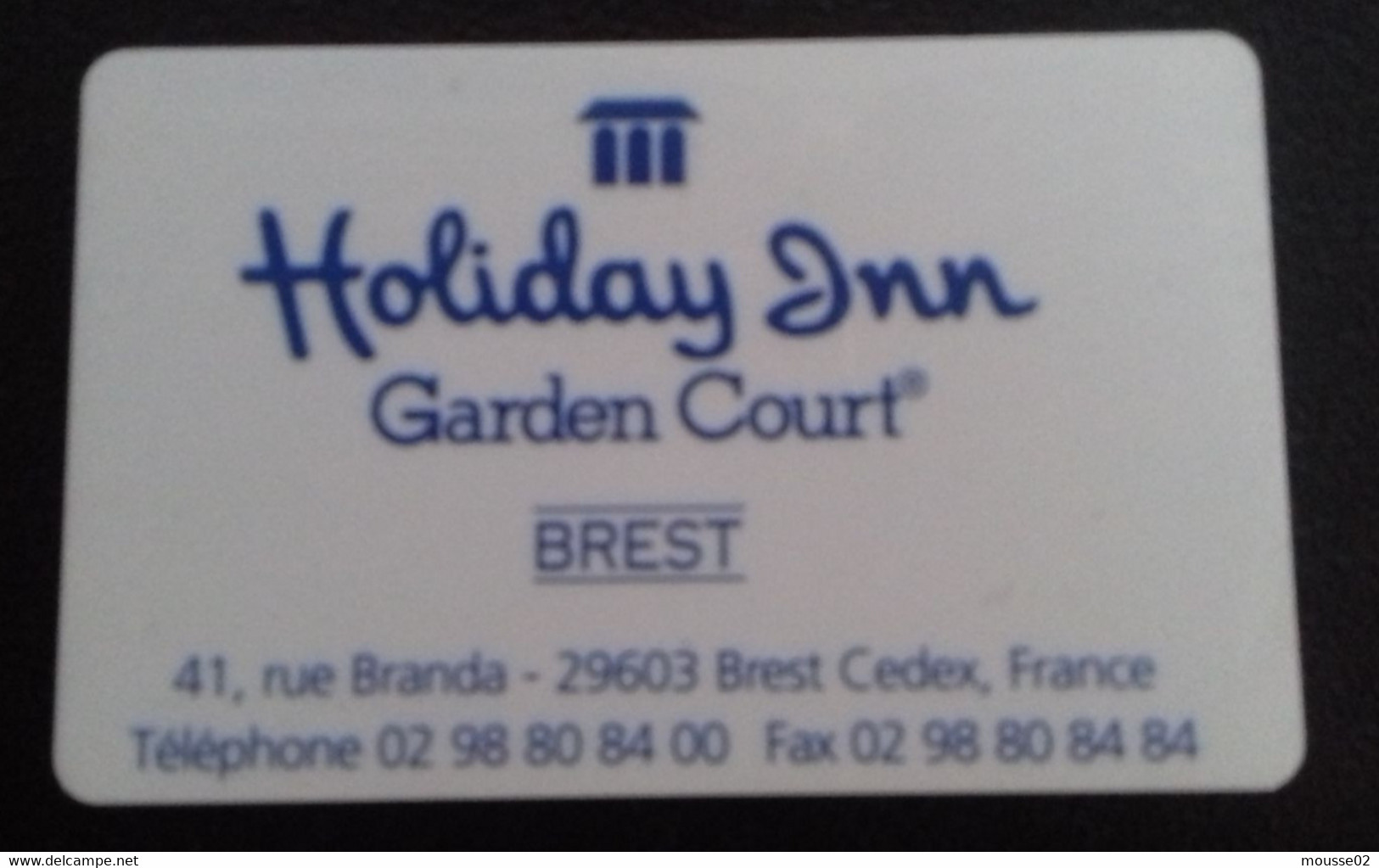 CARTE / CARD HOTEL CLE KEY .. HOLIDAY INN RESORT   BREST  FRANCE   MAGNETIQUE - Clés D'hôtel