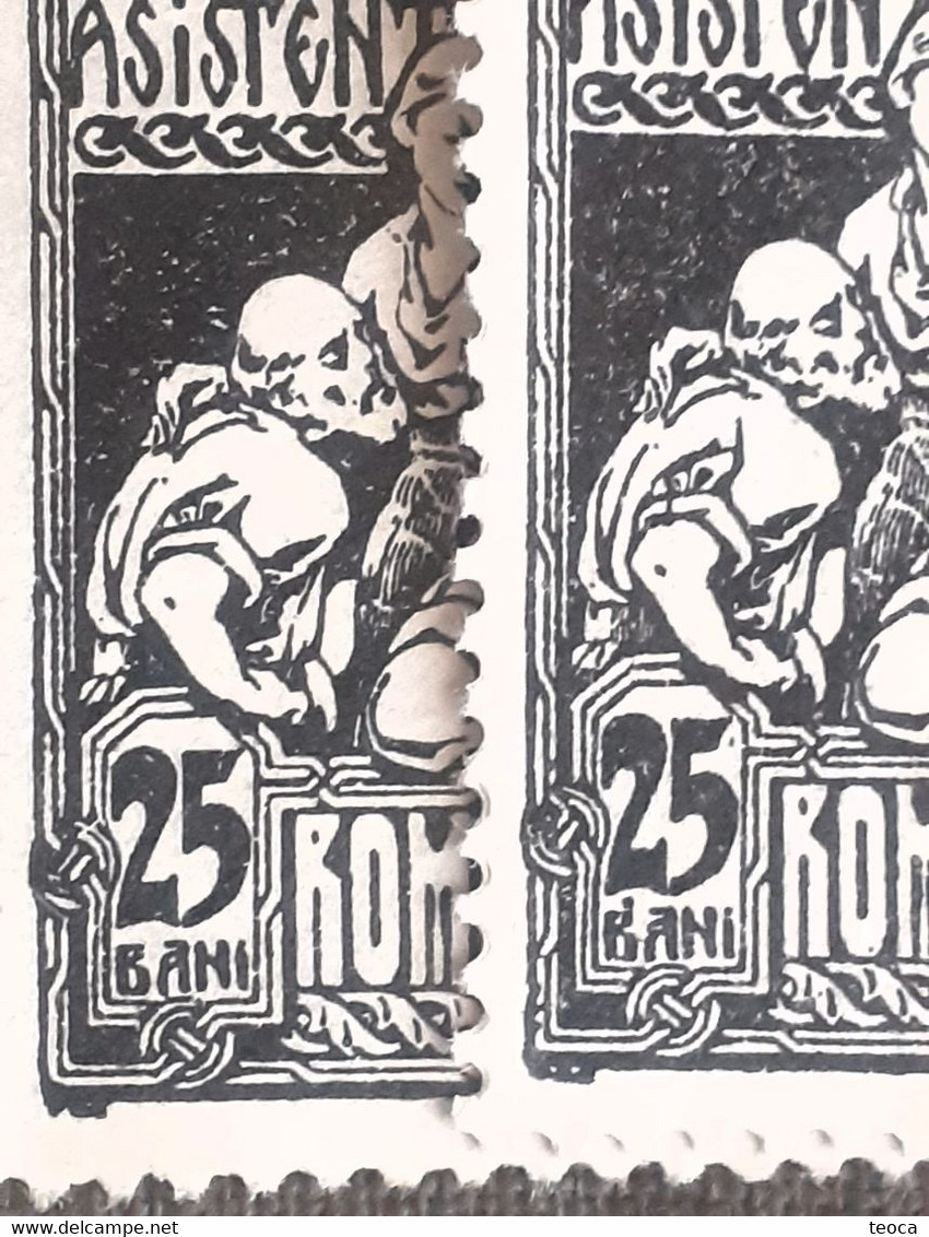 Errors Romania 1921, Social Assistance Printed With Errors Queen Maria Of Romania ,UNUSED - Abarten Und Kuriositäten