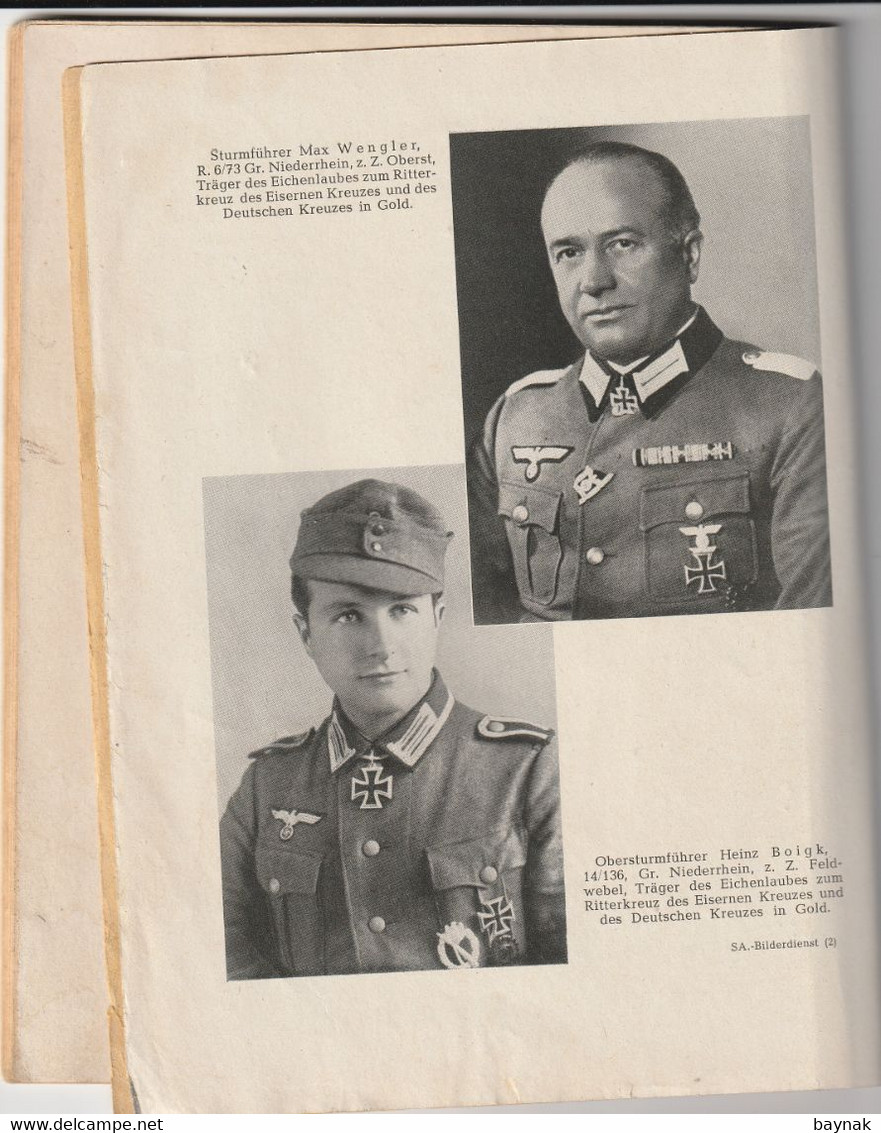 DEUTSCHE REICH -  WW2  --  BUCH: DER  SA - FUHRER  --  ZEITSCHRIFT DER SA - FUHRER DER  N S D A P  -  42 PAGES  --  1944 - 1939-45