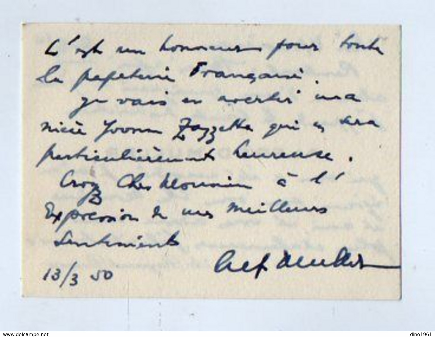 VP19.850 - PARIS 1950 - CDV - Carte De Visite - Mr Alfred MULLER - Cartoncini Da Visita