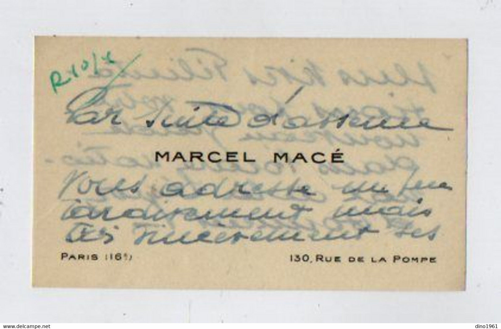 VP19.851 - PARIS - CDV - Carte De Visite - Mr Marcel MACE - Cartoncini Da Visita
